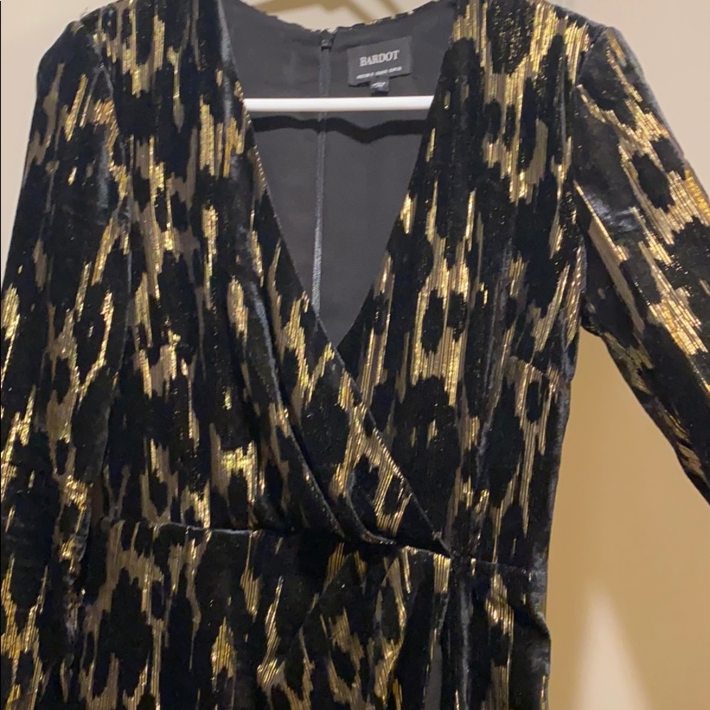 Black and Gold Cocktail Dress